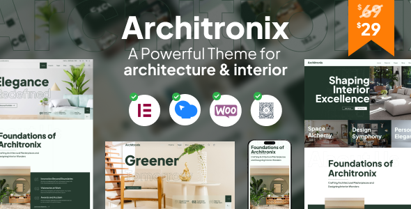 Architronix - Creative Interior Exterior Architecture Design Portfolio WordPress Theme Logo